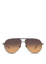 Main View -Click To Enlarge Contrast titanium aviator sunglasses