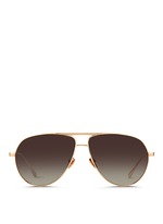 Main View -Click To Enlarge Contrast bridge titanium aviator sunglasses