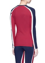 Back View -Click To Enlarge 'Nuha' colourblock performance top