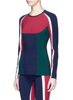 Front View -Click To Enlarge 'Nuha' colourblock performance top