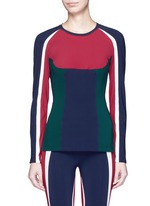 Main View -Click To Enlarge 'Nuha' colourblock performance top