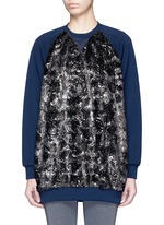Main View -Click To Enlarge 'Wela' faux fur panelled sweatshirt