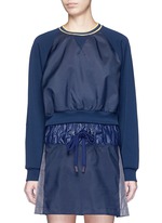 Main View -Click To Enlarge 'Wili' stripe knit trim raglan sweatshirt