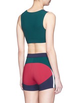 Back View -Click To Enlarge 'Lana' colourblock sports bra