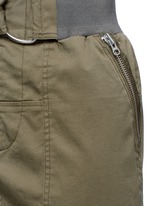 Detail View -Click To Enlarge Twill belted utility skirt