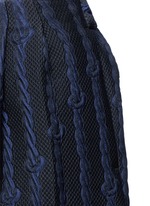 Detail View -Click To Enlarge Silk rope embroidery piqué shorts