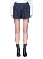 Main View -Click To Enlarge Silk rope embroidery piqué shorts