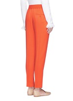 Back View -Click To Enlarge Elastic waist tapered pants