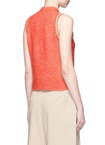 Back View -Click To Enlarge Knot front sleeveless knit top