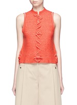 Main View -Click To Enlarge Knot front sleeveless knit top