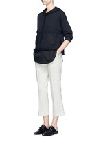 Figure View -Click To Enlarge Stripe bouclé kick flare pants