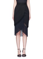 Main View -Click To Enlarge Macramé fringe crepe skirt