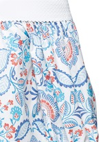 Detail View -Click To Enlarge Off-shoulder floral paisley print top
