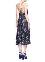 Figure View -Click To Enlarge 'Posie' floral print strappy midi dress
