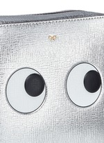 Detail View -Click To Enlarge 'Eyes' embossed metallic leather crossbody bag