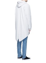 Back View -Click To Enlarge Dip hem hooded jersey parka