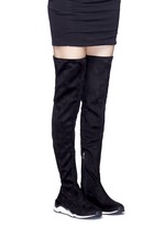 Figure View -Click To Enlarge 'Miracle' faux suede thigh high sneakers