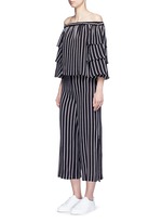 Figure View -Click To Enlarge Split side stripe culottes