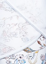 Detail View -Click To Enlarge 'Inca' floral print mesh performance shorts
