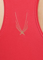 Detail View -Click To Enlarge Technical knit racerback tank top