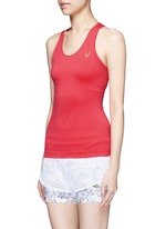 Front View -Click To Enlarge Technical knit racerback tank top