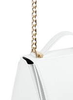 Detail View -Click To Enlarge 'Pandora Box' mini saffiano patent leather chain bag
