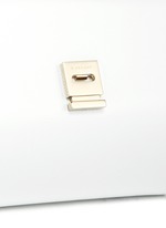 Detail View -Click To Enlarge 'Pandora Box' mini saffiano patent leather chain bag