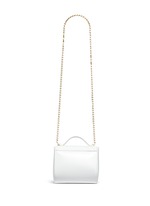 Back View -Click To Enlarge 'Pandora Box' mini saffiano patent leather chain bag
