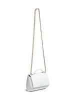 Figure View -Click To Enlarge 'Pandora Box' mini saffiano patent leather chain bag