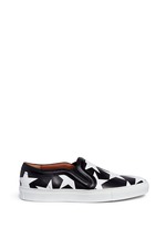 Main View -Click To Enlarge 'Skate Basse New' star print leather skate slip-ons
