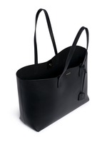 Detail View -Click To Enlarge Large calfskin leather tote