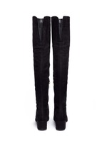 Back View -Click To Enlarge 'Elina' suede thigh high boots