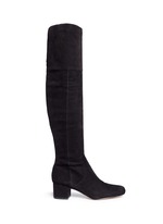Main View -Click To Enlarge 'Elina' suede thigh high boots