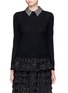 Main View - Click To Enlarge Main View - Click To Enlarge - alice + olivia - 'Era' embellished collar wool sweater