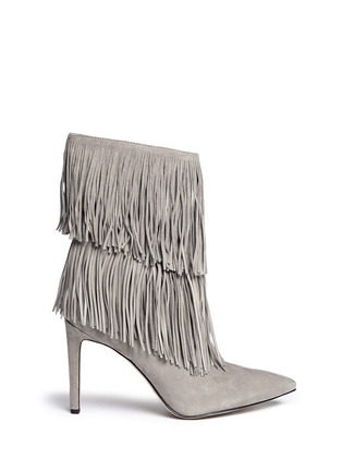 Main View - Click To Enlarge Main View - Click To Enlarge - Sam Edelman - 'Belinda' fringe suede calf high boots