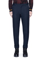 Main View -Click To Enlarge 'Philip' rolled cuff wool pants