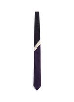 Main View -Click To Enlarge Colourblock stripe silk tie