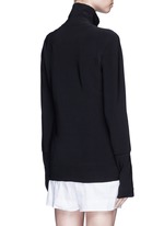 Back View -Click To Enlarge 'Turtle' reversible bonded jersey jacket