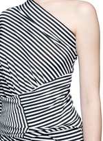 Detail View -Click To Enlarge 'All In One Mini' stripe convertible jersey skirt top