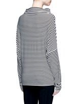 Back View -Click To Enlarge 'All In One Mini' stripe convertible jersey skirt top