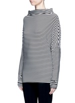 Front View -Click To Enlarge 'All In One Mini' stripe convertible jersey skirt top