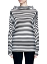Main View -Click To Enlarge 'All In One Mini' stripe convertible jersey skirt top