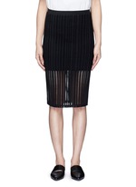 Main View -Click To Enlarge Jacquard jersey pencil skirt