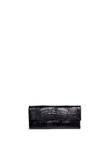 Main View -Click To Enlarge 'Gotham' crocodile leather shoulder strap clutch