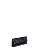 Figure View -Click To Enlarge 'Gotham' crocodile leather shoulder strap clutch