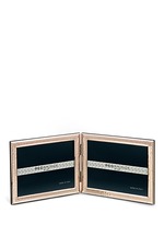Main View -Click To Enlarge The Pearl 4R double photo frame