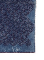 Detail View -Click To Enlarge 'Flying Kenzo' logo denim effect scarf