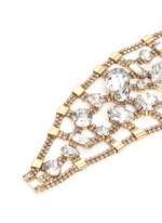 Detail View -Click To Enlarge 'River Song' Swarovski crystal brass statement bracelet