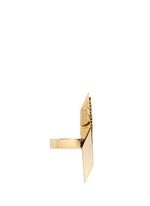 Figure View -Click To Enlarge 'Geometry One' crystal pavé cutout diamond ring