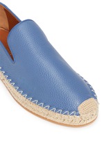 Detail View -Click To Enlarge Pebble leather espadrilles